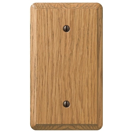 Livewire Contemporary Unfinished 1 Gang Square Wood Blank Wall Plate, Brown LI2739041